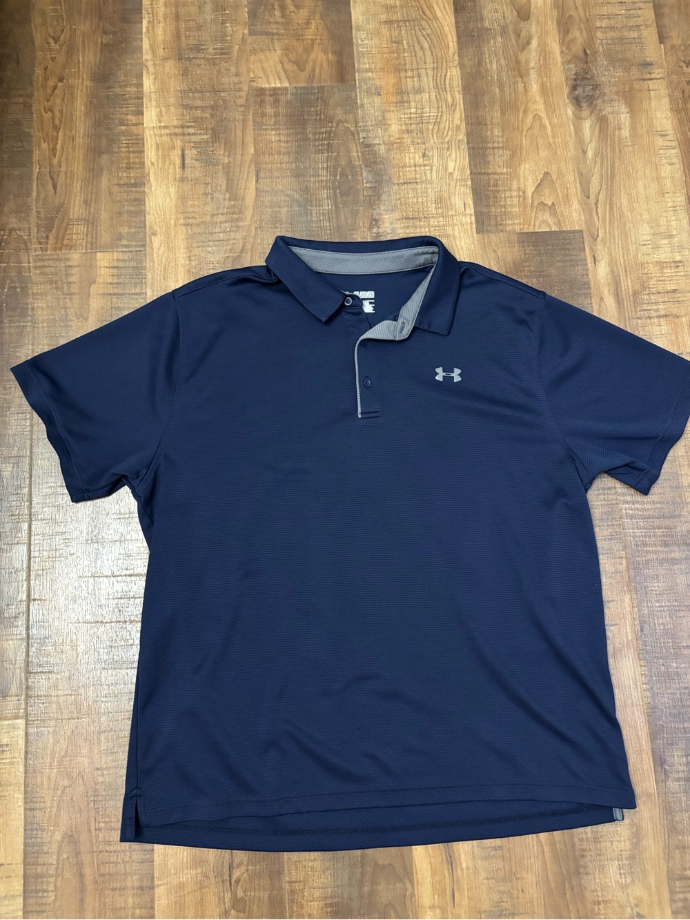 Under Armour Men's midnight Navy Golf Tech Polo Shirt size 2XL lightweight